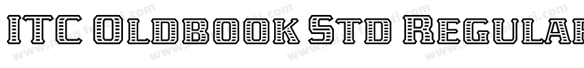 ITC Oldbook Std Regular字体转换